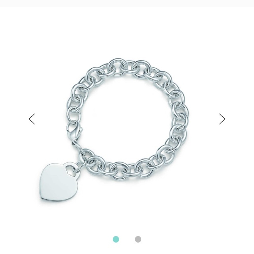 Tiffany silver heart bracelet